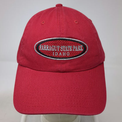 Fahrenheit Baseball Cap Red One Size Farragut State Park Idaho Cotton Patch Hat