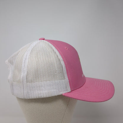 Boise Building Co. Snapback Trucker Hat Pink OS Adjustable Mesh Back Richardson