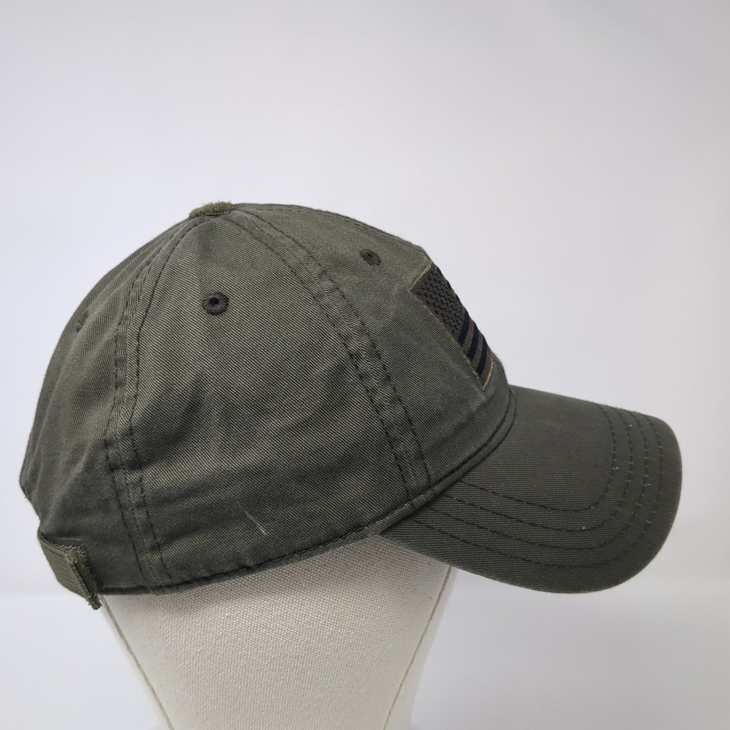 USA Flag Slideback Baseball Cap Brown One Size Adjustable Embroidered Patriotic