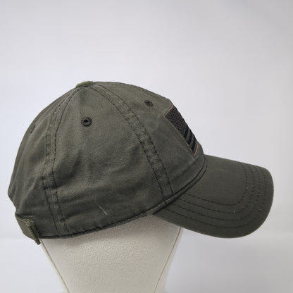 USA Flag Slideback Baseball Cap Brown One Size Adjustable Embroidered Patriotic