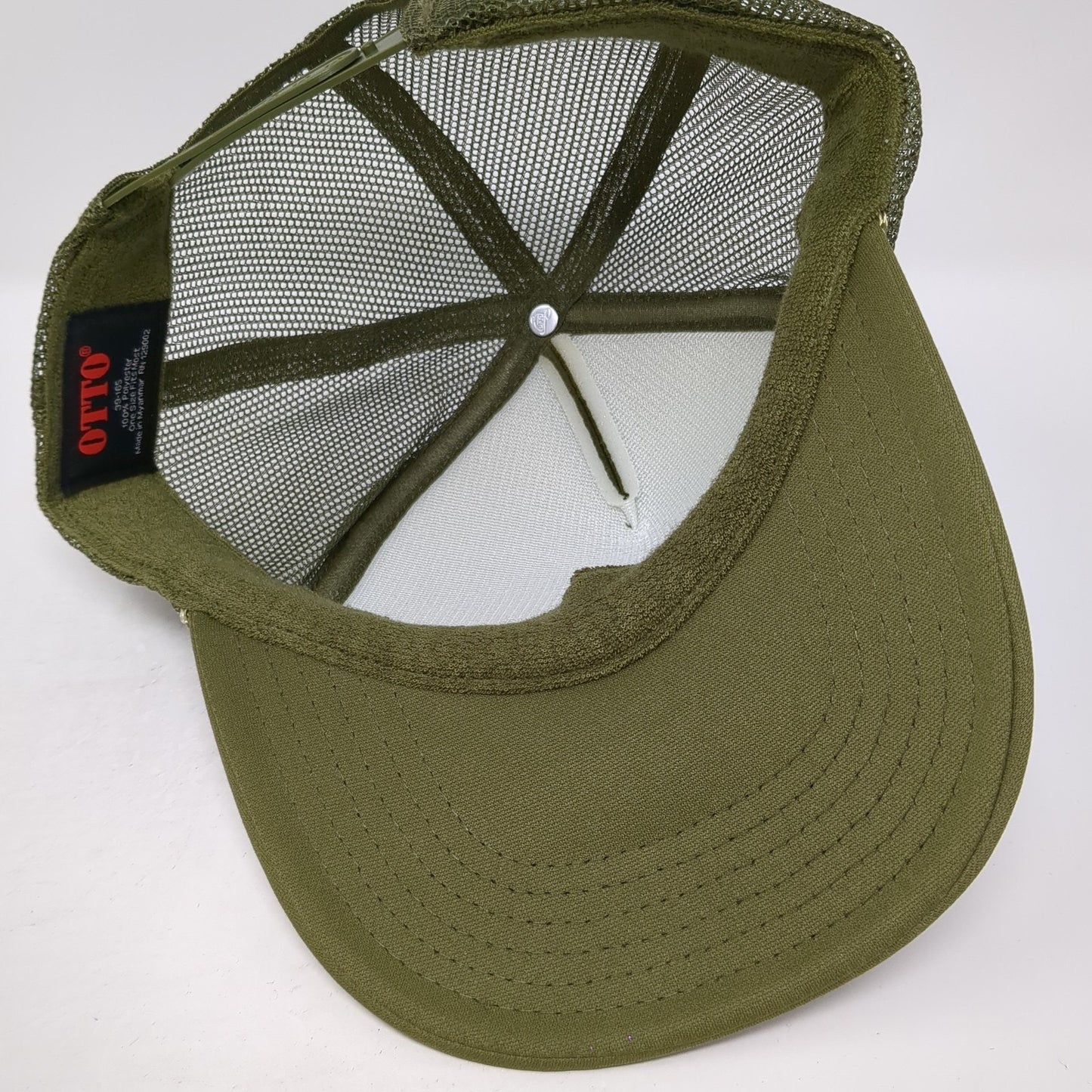 Hyde Perk Coffee House Snapback Rope Trucker Hat Green One Size Mesh Back