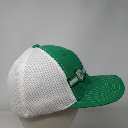 Levelwear Fitted Golf Hat Green Large/XL Colorblock Flexfit 6 Panel