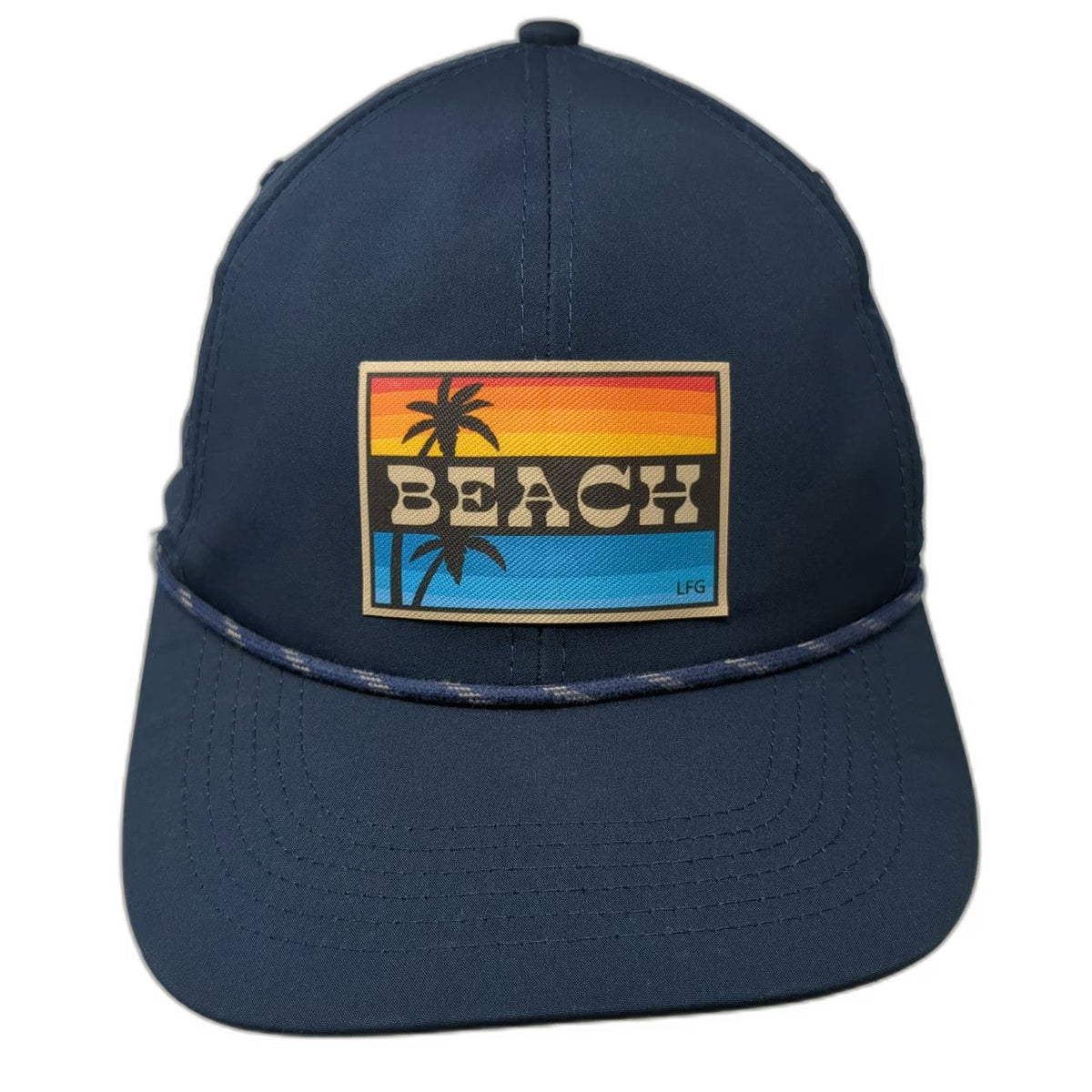 Imperial Baseball Cap Blue One Size Rope Sunset Beach Performance Polyester Hat