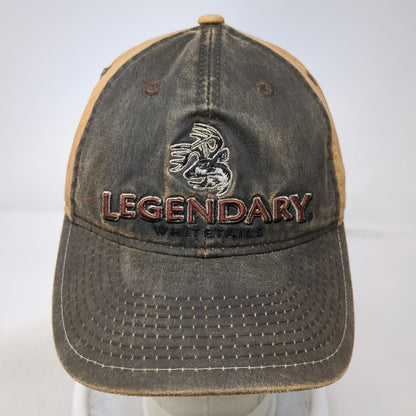 Legendary Whitetails Baseball Cap Brown One Size Strapback Hat Hunting Deer Buck