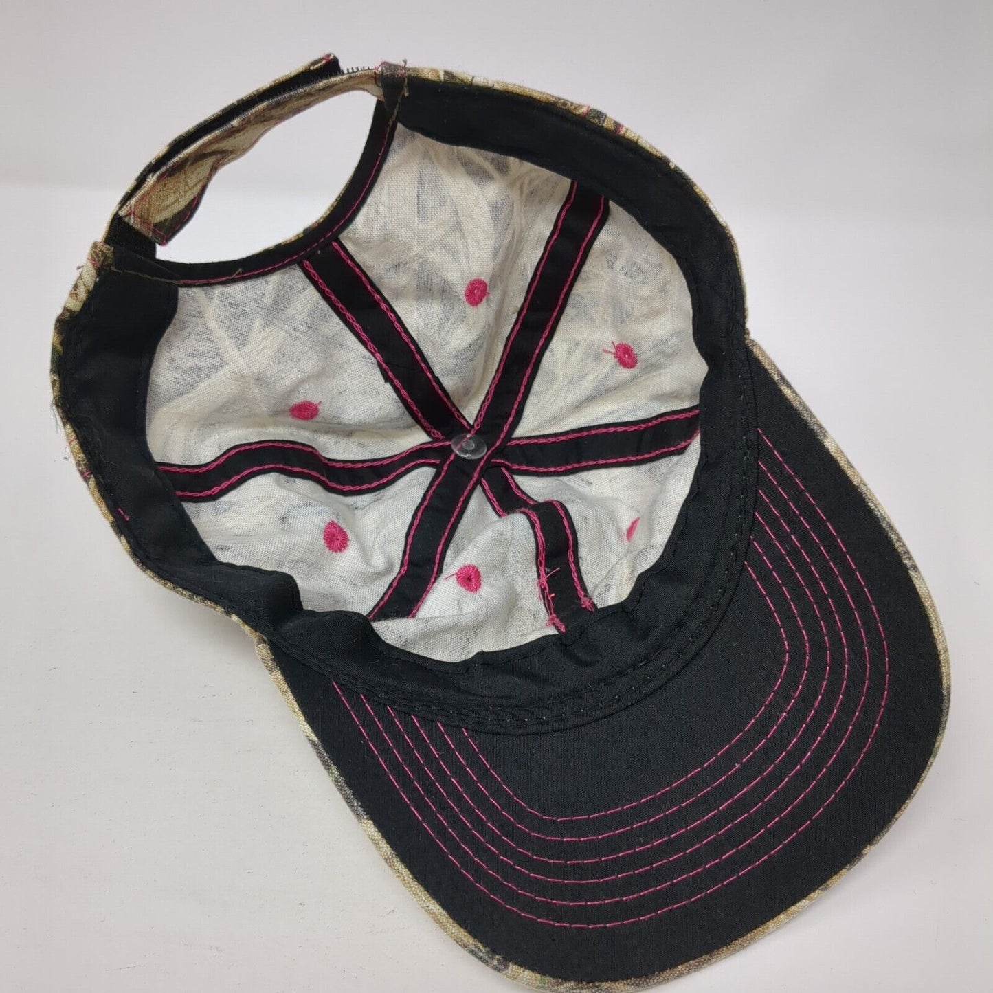 Unbranded Strapback Hat Camouflage One Size Adjustable Vented Holes 6 Panel