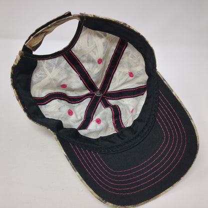 Unbranded Strapback Hat Camouflage One Size Adjustable Vented Holes 6 Panel