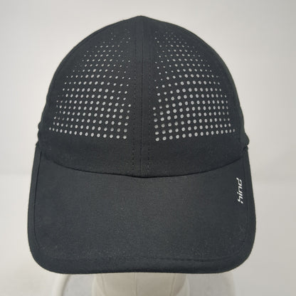 Hind Strapback Hat Black One Size Solid Adjustable Laser Cut Outdoor