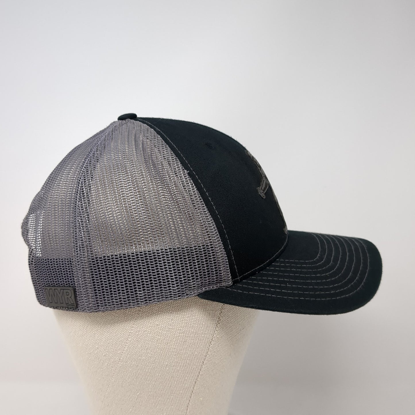 Sasquatch Snapback Trucker Hat Black One Size Mesh Back Richardson