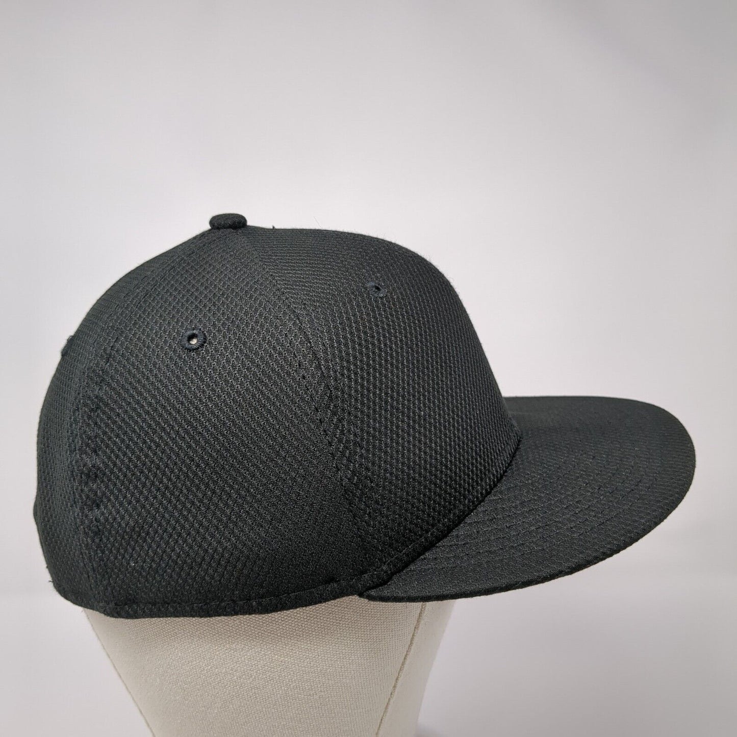 New Era Snapback Hat Black Youth One Size Adjustable Embroidered