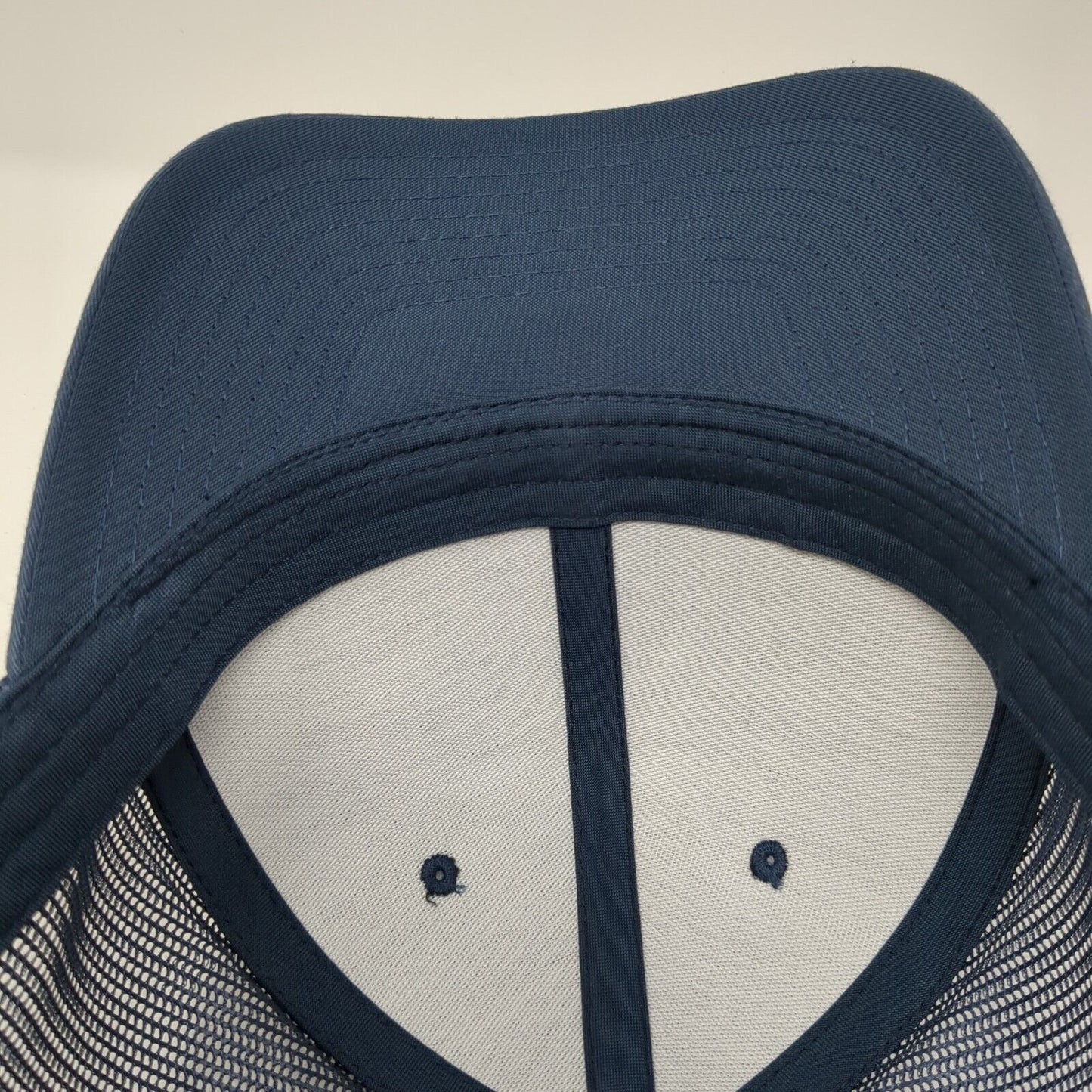 Take It Easy Snapback Mesh Back Trucker Hat Blue One Size Adjustable