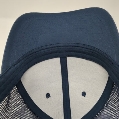 Take It Easy Snapback Mesh Back Trucker Hat Blue One Size Adjustable