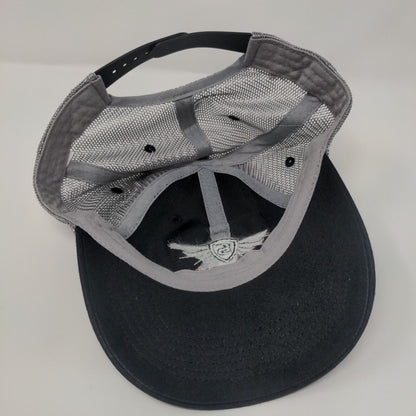 SCCY Snapback Mesh Back Trucker Hat Black One Size Embroidered Colorblock
