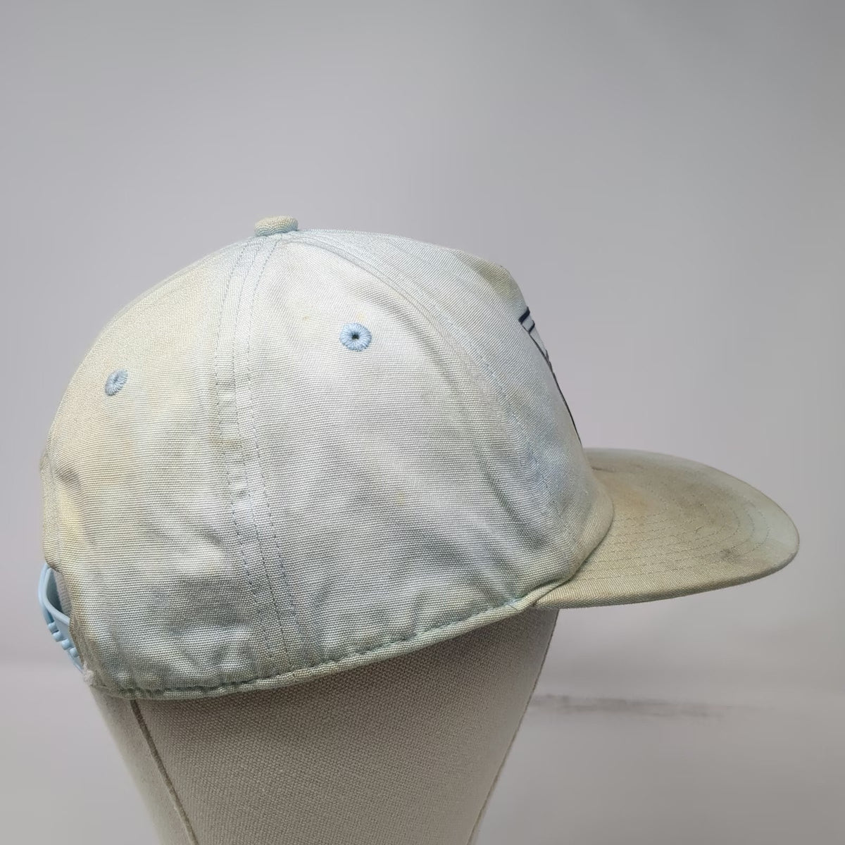 Patagonia 5 Panel Blue Hat One Size Snapback Mountain Logo Patch Recycled Brim
