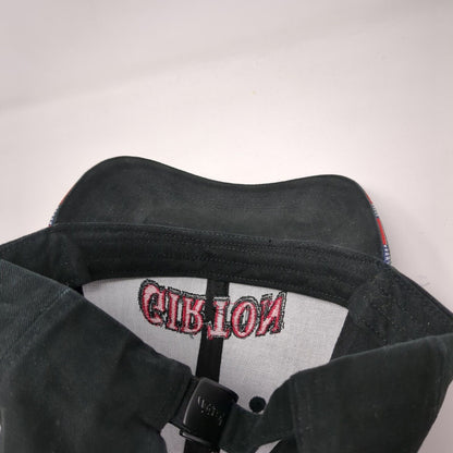 Girton Slideback Hat Black OSFA Adjustable Flex Strap Embroidered Kati