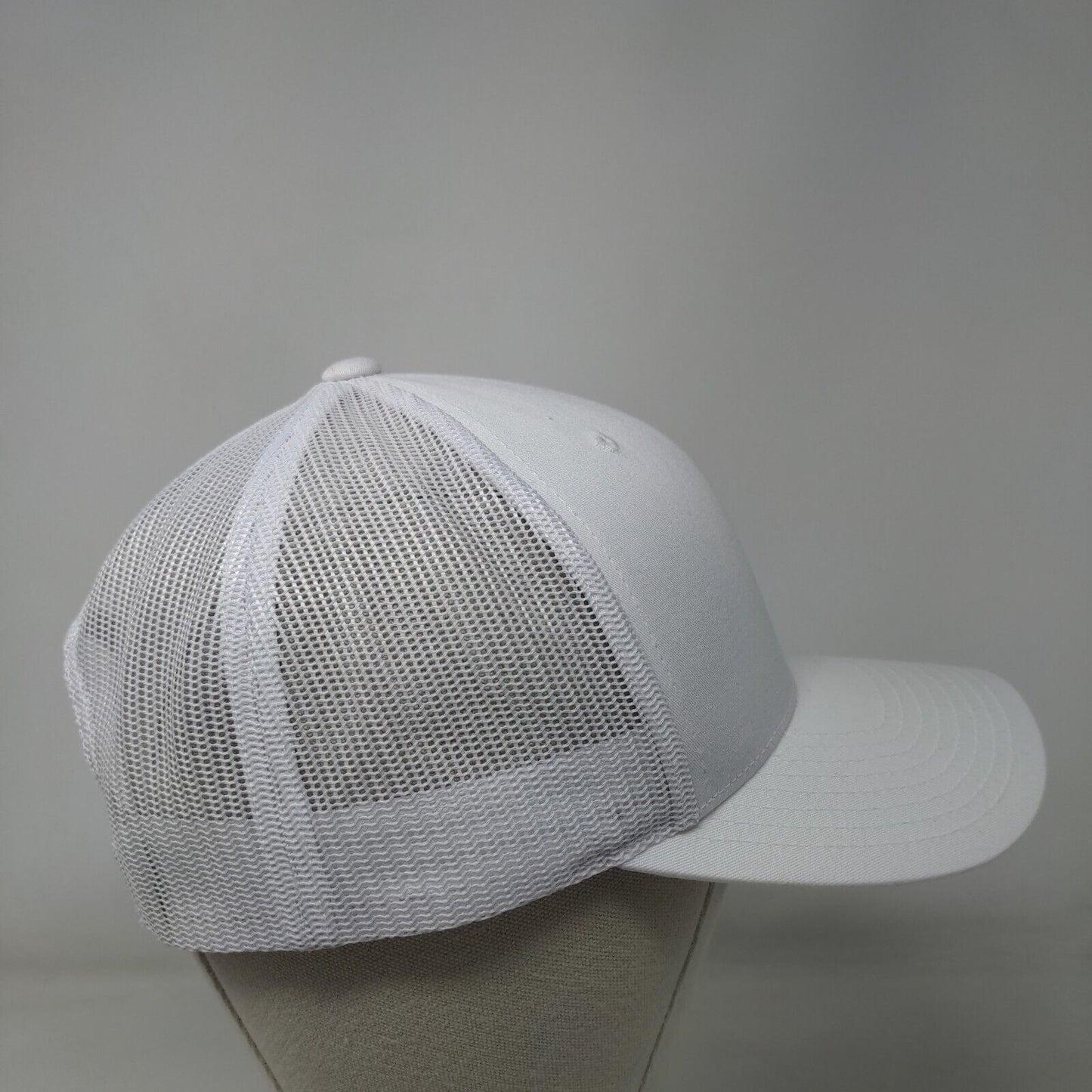 Christmas Tree Snapback Mesh Back Trucker Hat White One Size Yupoong