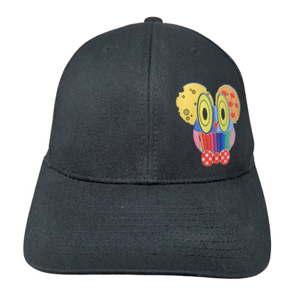Nonas Urban Pizza Snapback Mesh Back Trucker Hat Black One Size Yupoong