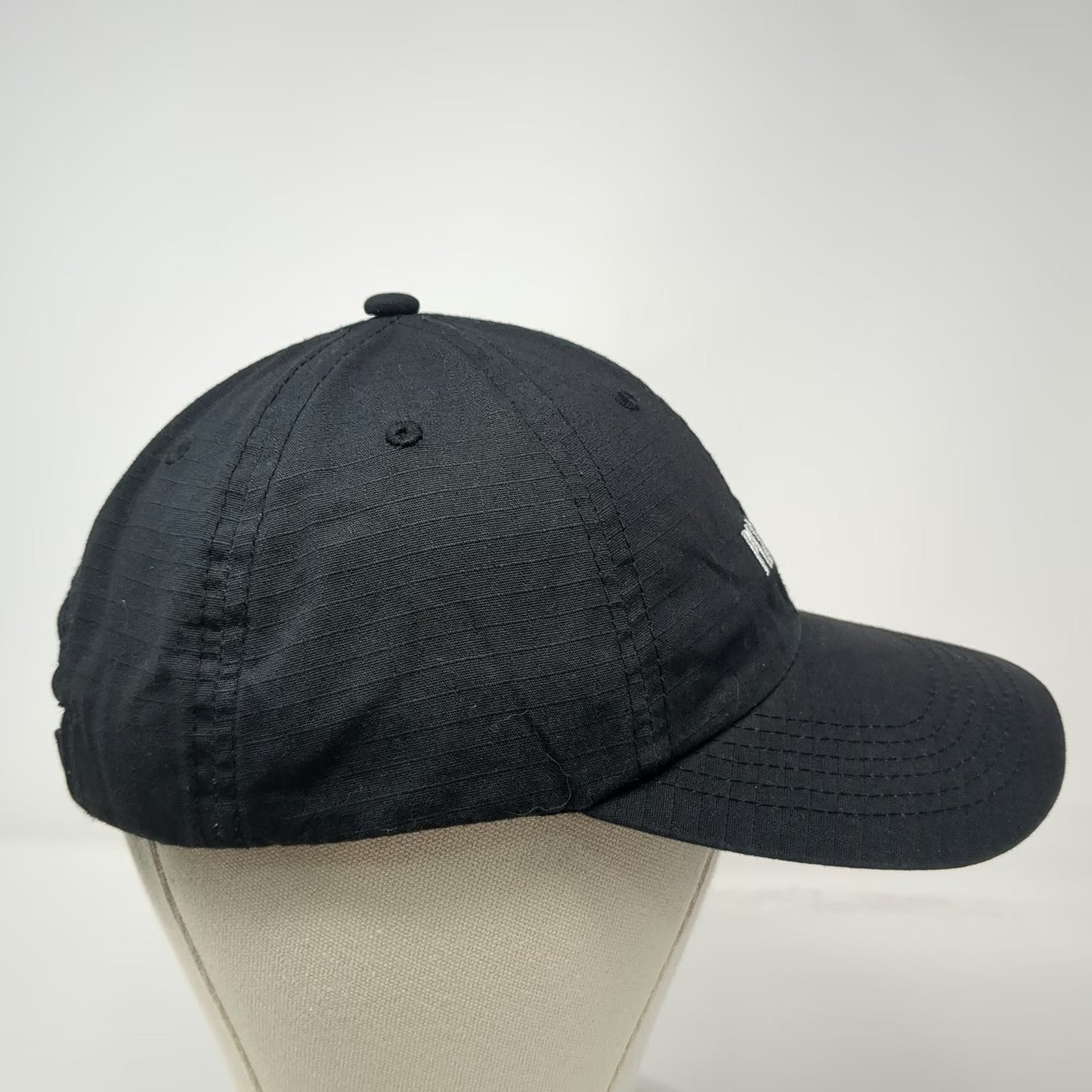 Pleasures Baseball Cap Black One Size Embroidered Logo Adjustable Strapback Hat
