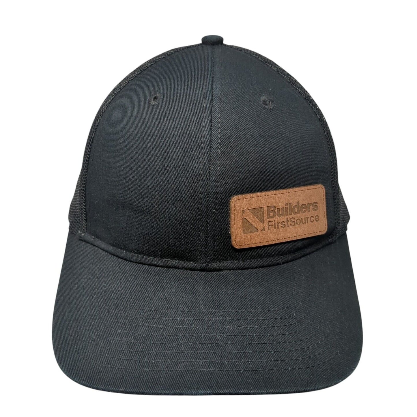 Builders First Source Snapback Trucker Hat Black OS Mesh Back Port Authority
