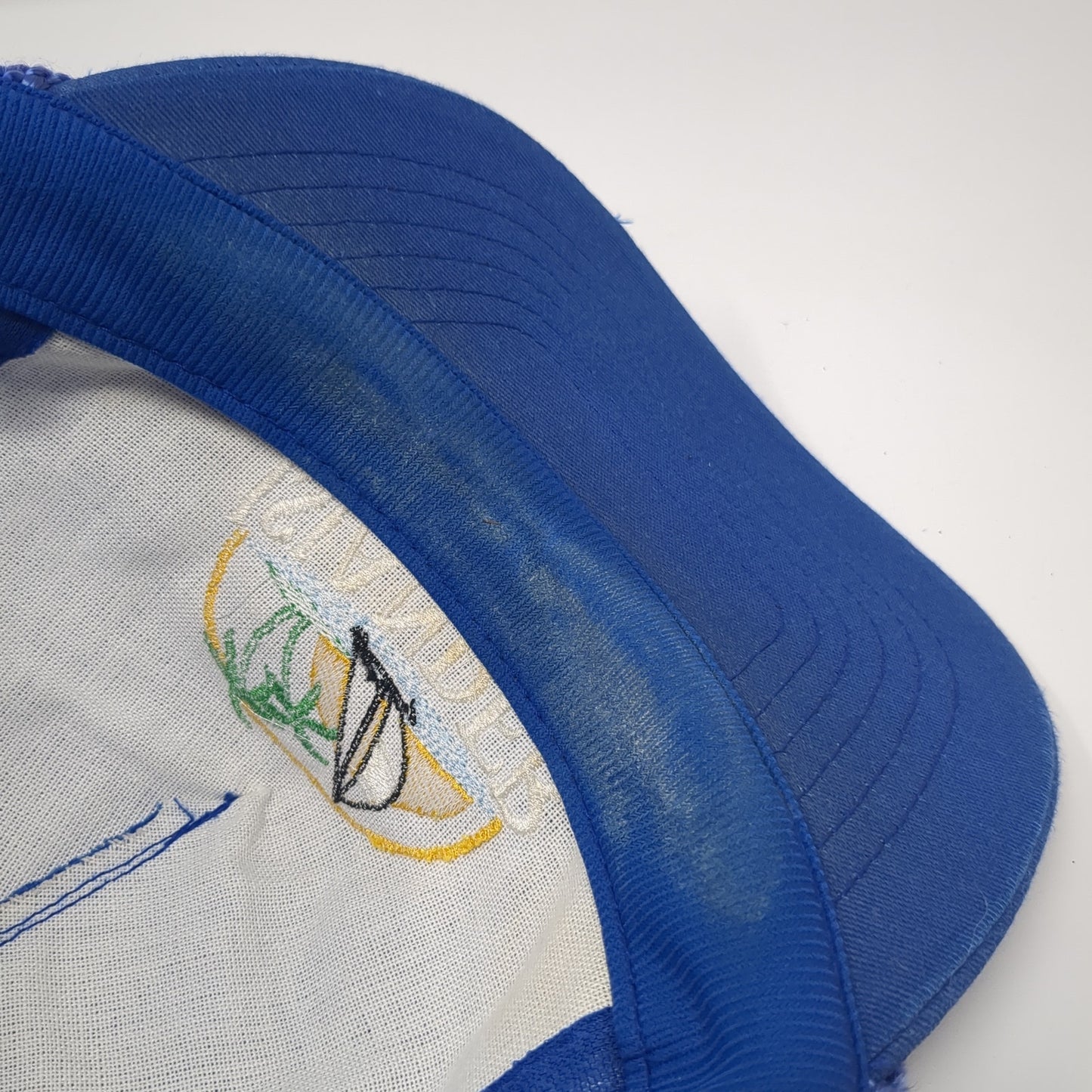 Islander RV Resort Snapback Rope Trucker Hat Blue One Size Mesh Back