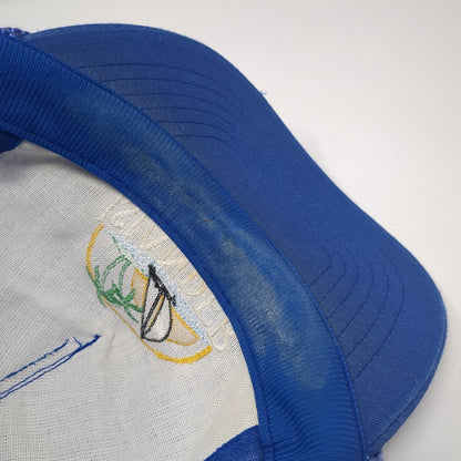 Islander RV Resort Snapback Rope Trucker Hat Blue One Size Mesh Back