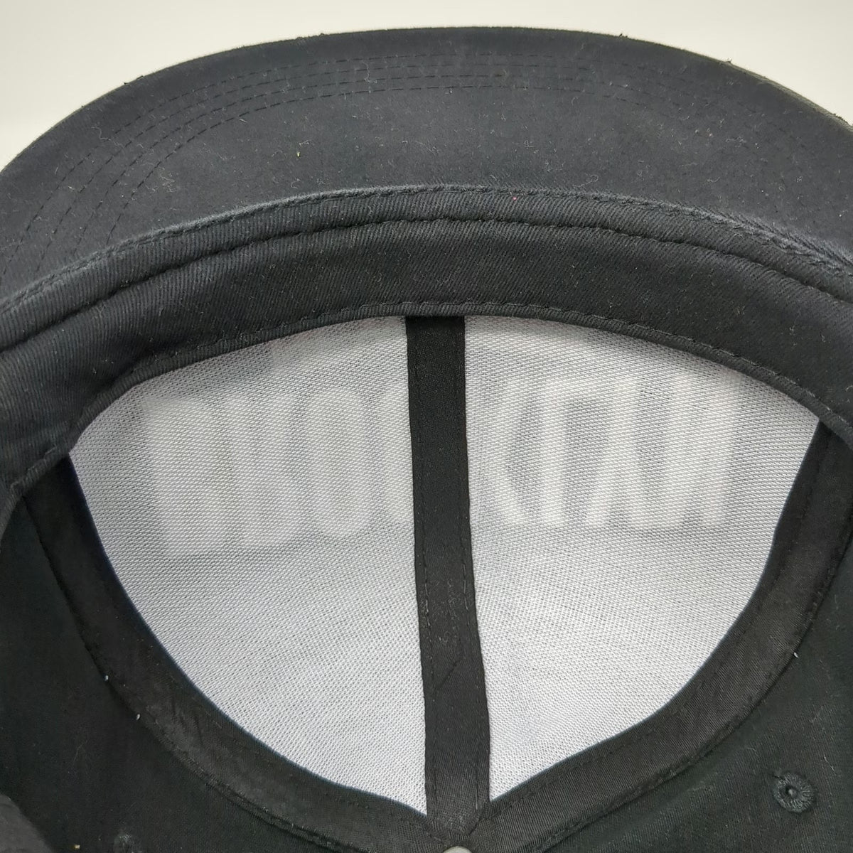 rue 21 Snapback Hat Black One Size Brooklyn New York Faux Leather Flat Brim