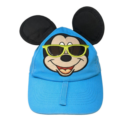 Mickey Mouse Ears Sunglasses Snapback Hat Blue Toddler 51-53cm Disney