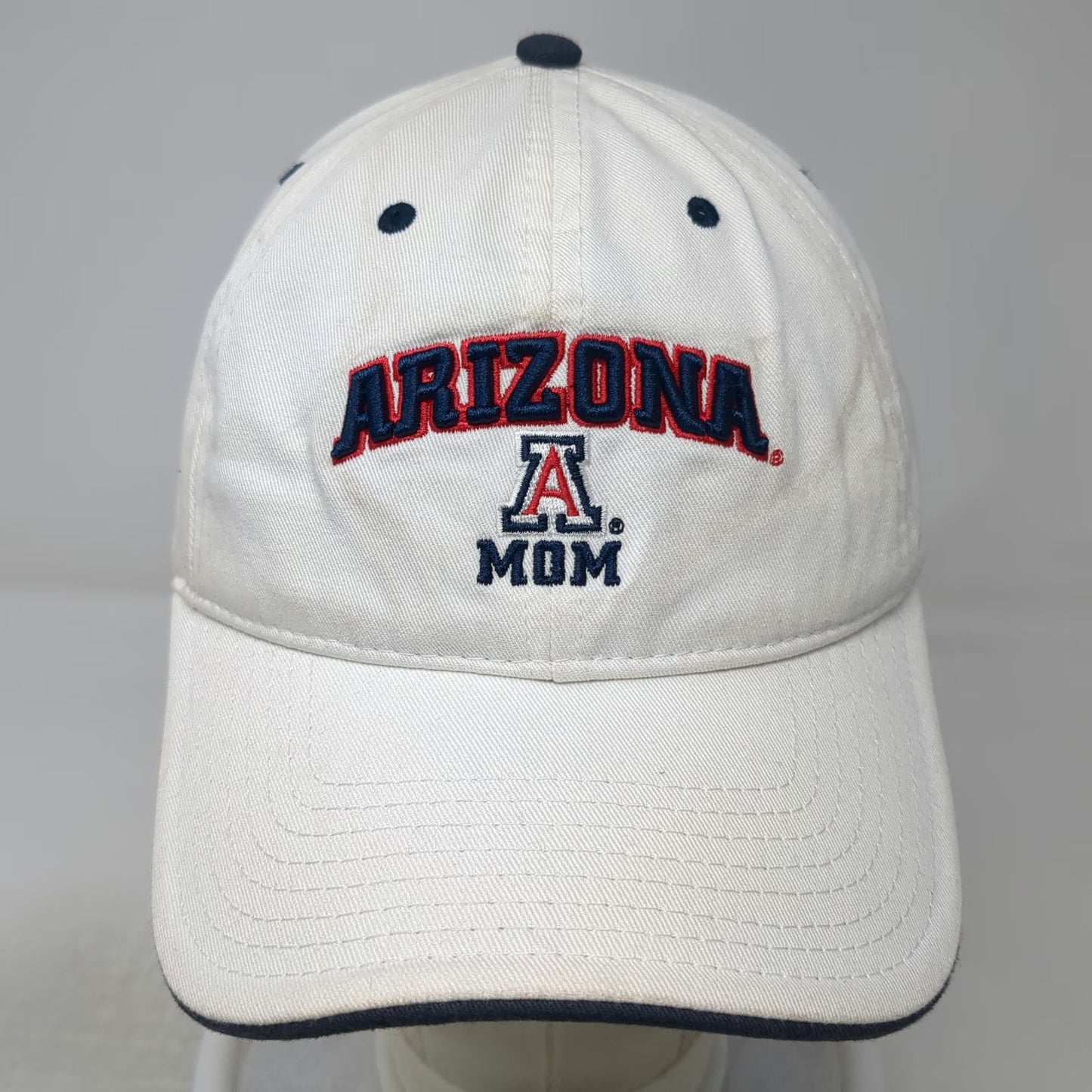 The Game Arizona Wildcats NCAA White Baseball Cap One Size Slideback Cotton Hat