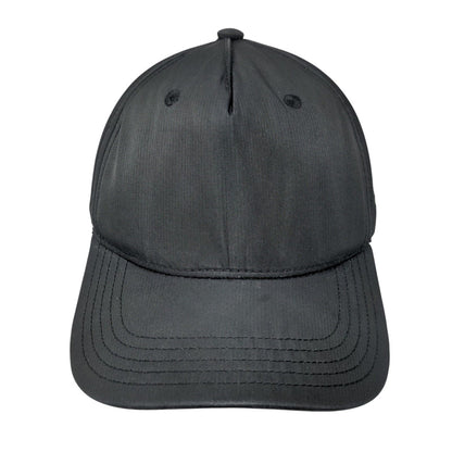 Adidas Snapback Hat Black OSFM Adjustable Vented Holes 6 Panel Blank