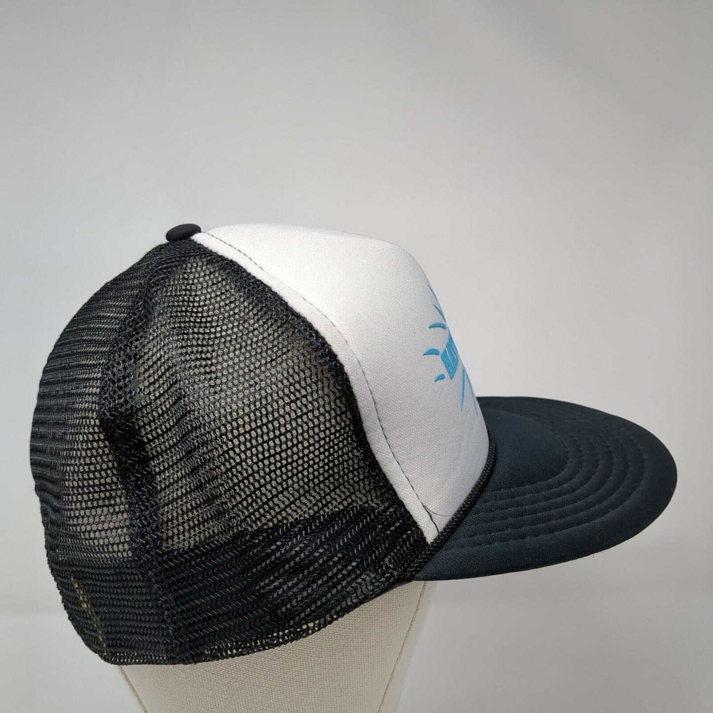 Hayden Hill Snapback Rope Trucker Hat Black One Size Mesh Back Colorblock
