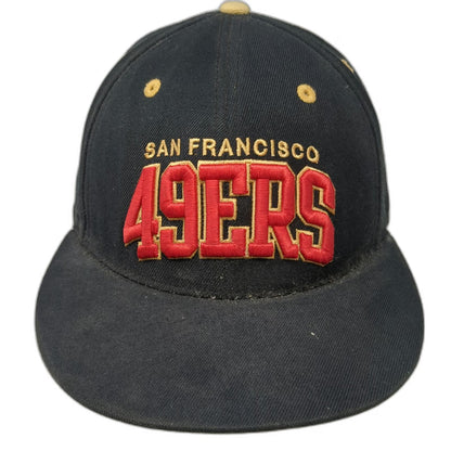 San Francisco 49ers NFL Mitchell & Ness Baseball Cap Black 7 3/8 Wool Fitted Hat