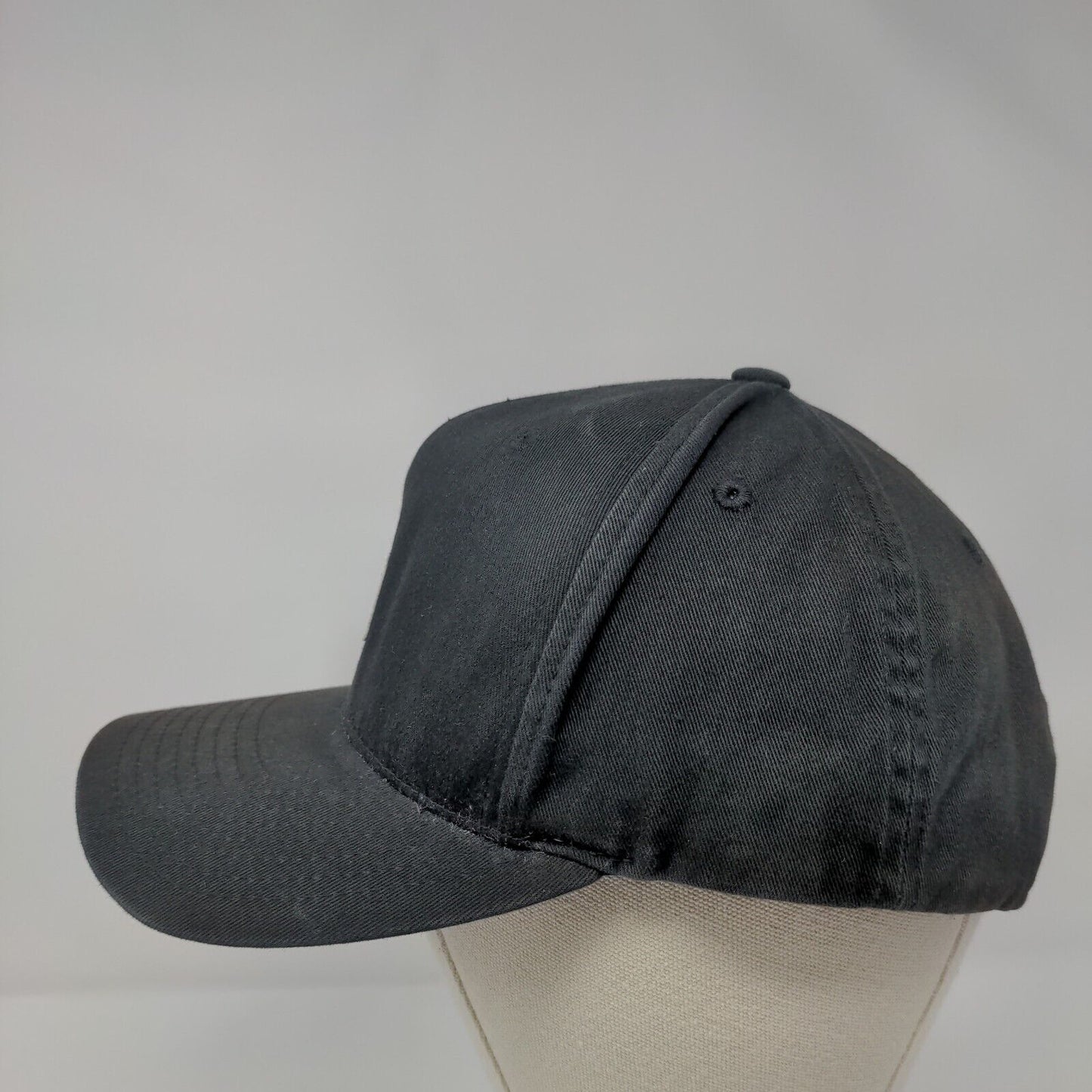 Brixton Patch Snapback Hat Black OSFA Adjustable Solid Vent Holes