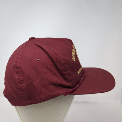 Nissin 5 Panel Red Hat One Size Hesperia Veterinary Supply Horse Rope Snapback