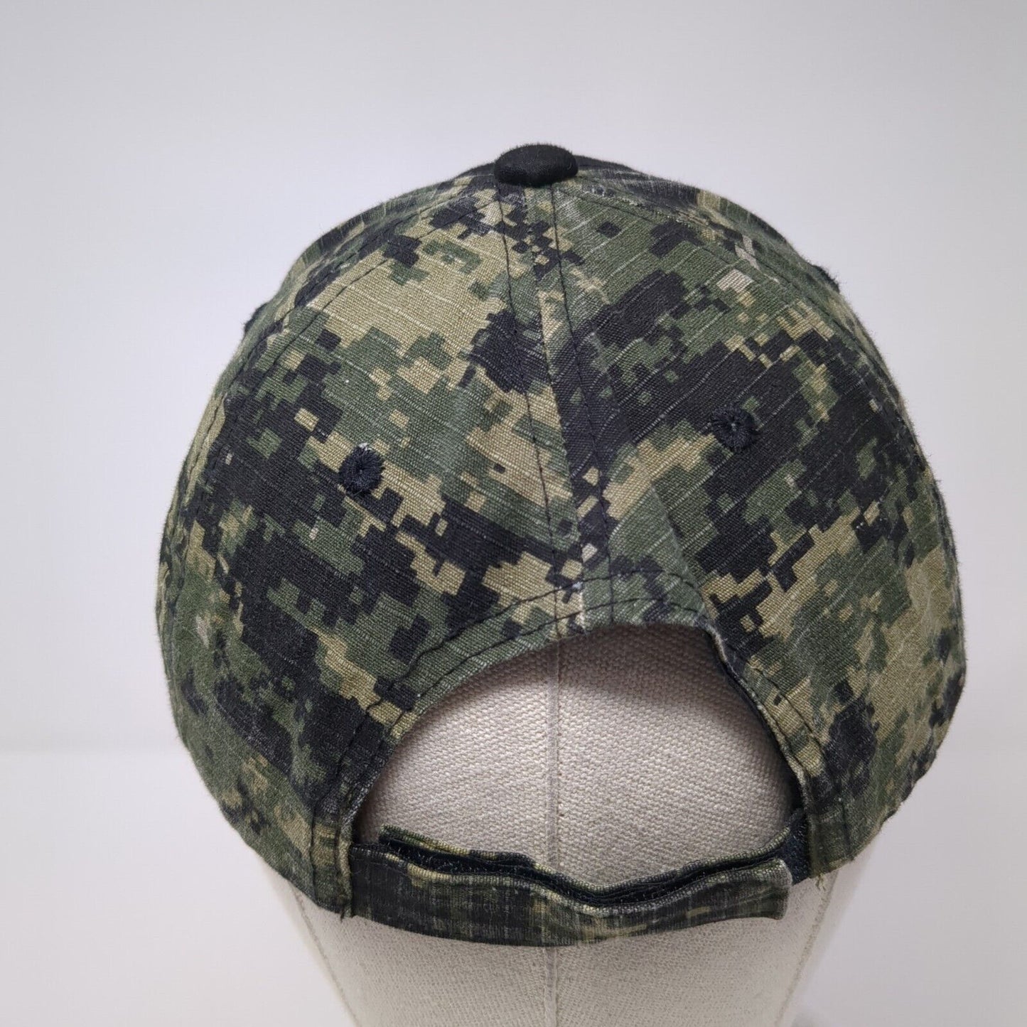 Pugs Strapback Hat Digital Camo One Size Adjustable Blank 6 Panel