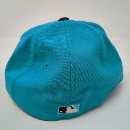 Florida Marlins MLB New Era Baseball Cap Blue 6 3/4 Wool Pro Model Hat Vintage