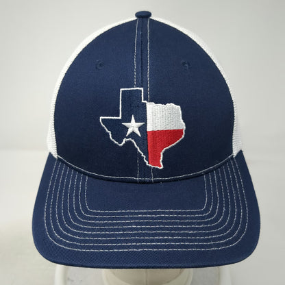 Buc-ee's Trucker Hat Blue One Size Texas Flag State Outline Mesh Snapback Logo