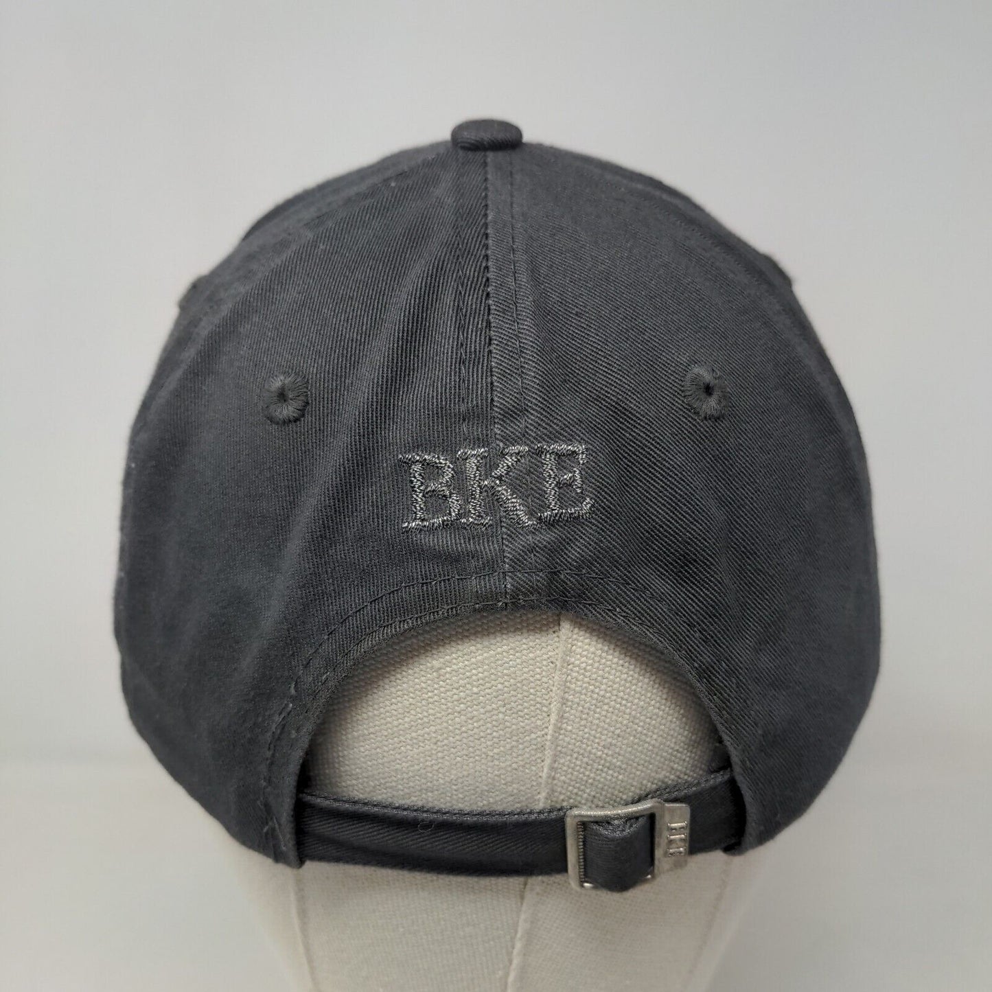 BKE Buckle Men's Slideback Hat Gray Adjustable Embroidered Rhinestone Accent