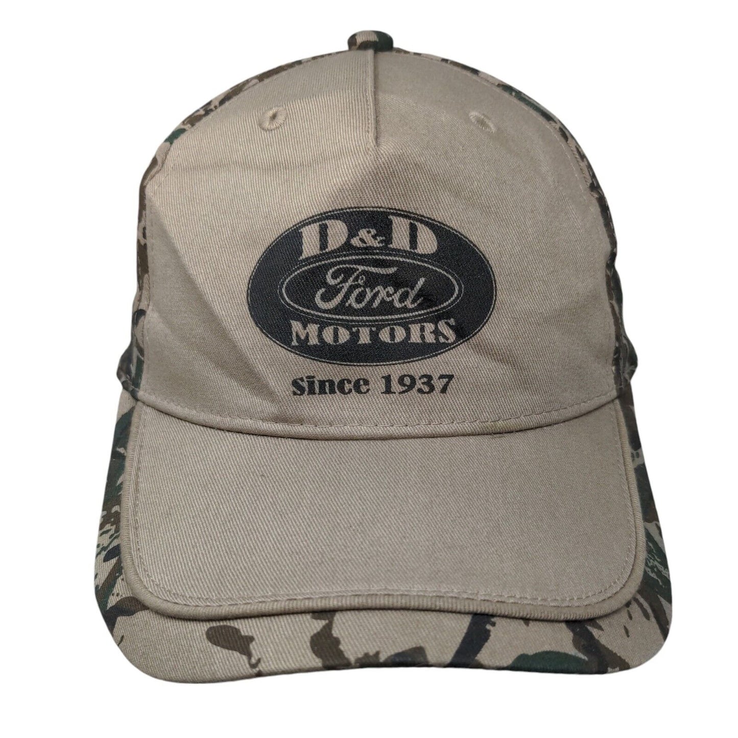 D&D Ford Motors Since 1937 Strapback Hat Camouflage One Size Adjustable Cobra