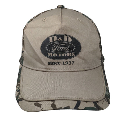 D&D Ford Motors Since 1937 Strapback Hat Camouflage One Size Adjustable Cobra