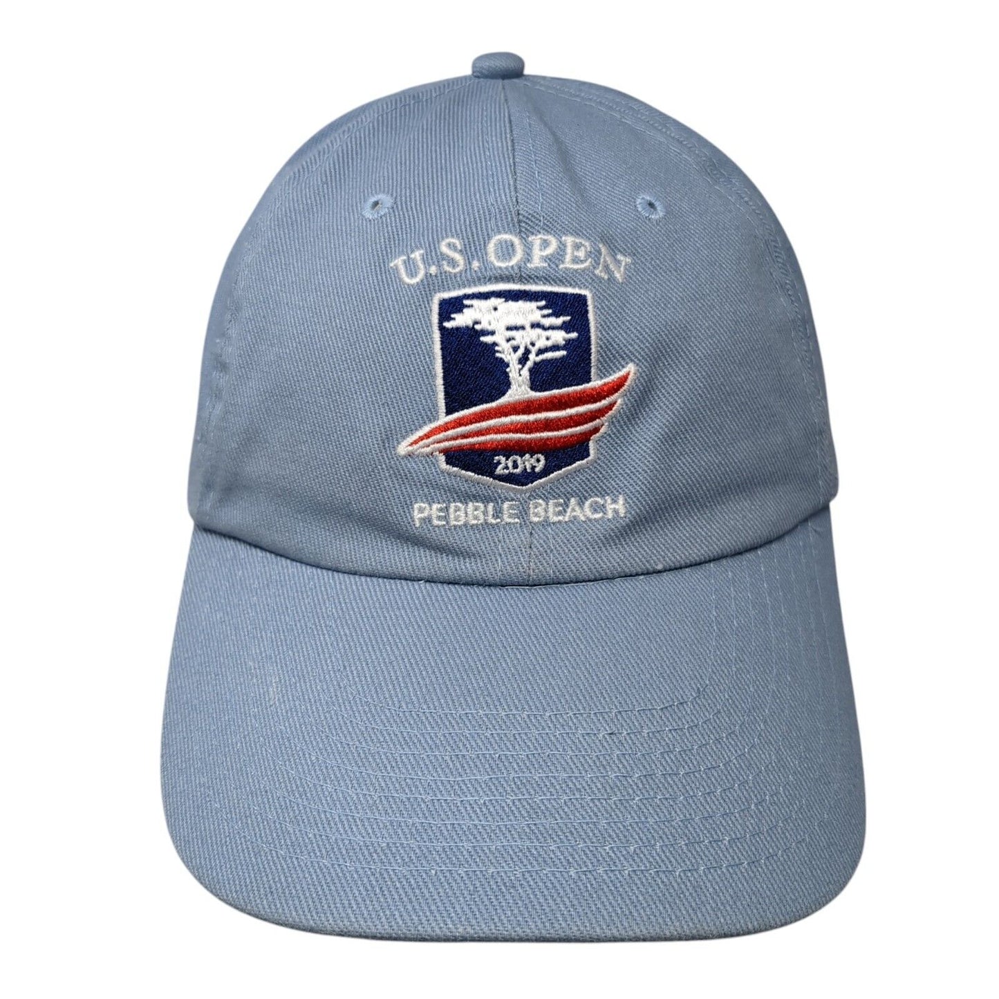 U.S. Open 2019 Pebble Beach Slideback Hat Blue OS Adjustable USGA Member Cotton