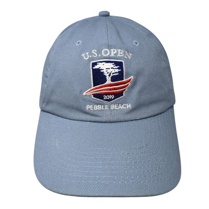 U.S. Open 2019 Pebble Beach Slideback Hat Blue OS Adjustable USGA Member Cotton