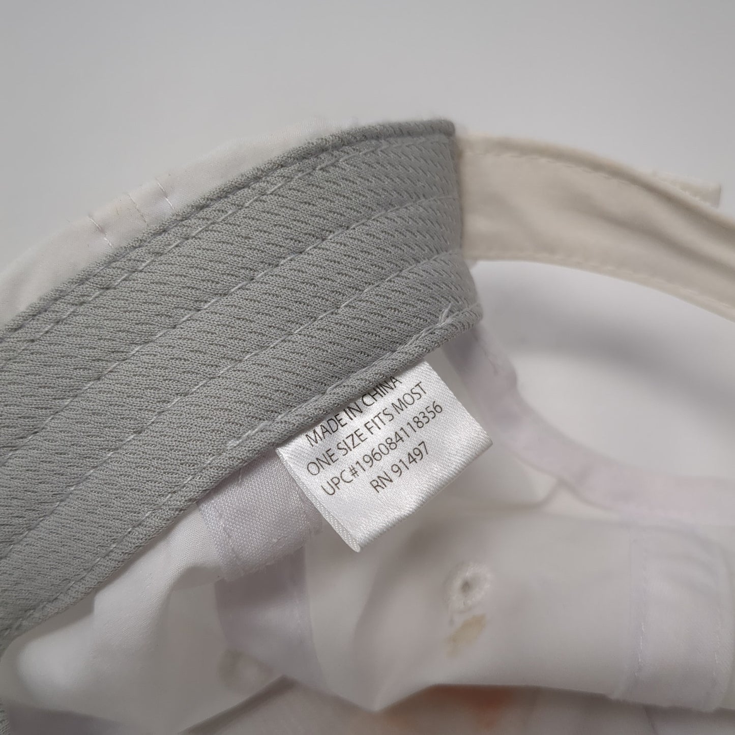 LPGA Strapback Baseball Cap White One Size Adjustable Embroidered 6 Panel