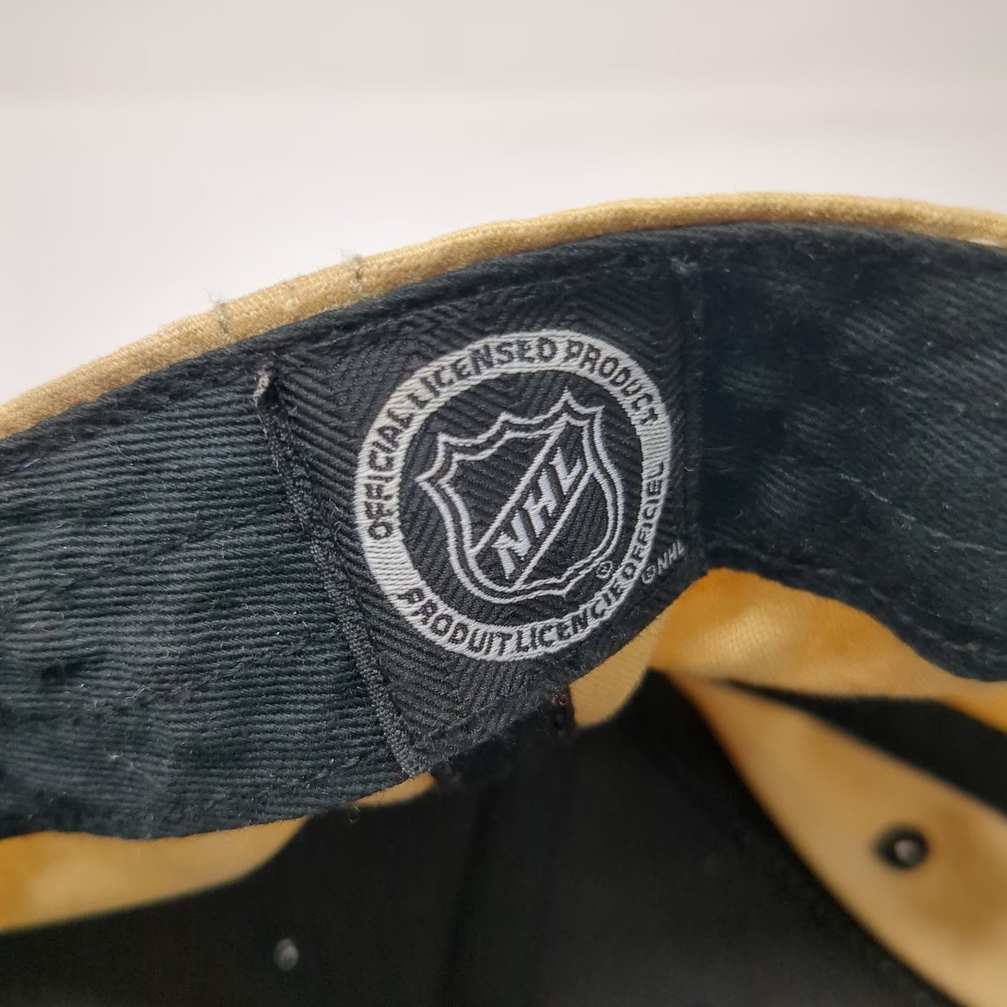 '47 Boston Bruins NHL Snapback Hat One Size Brown Tan Washed Patch Strapback