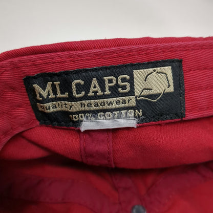 ML Caps DeSales University Baseball Cap Red One Size Slideback Embroidered Hat