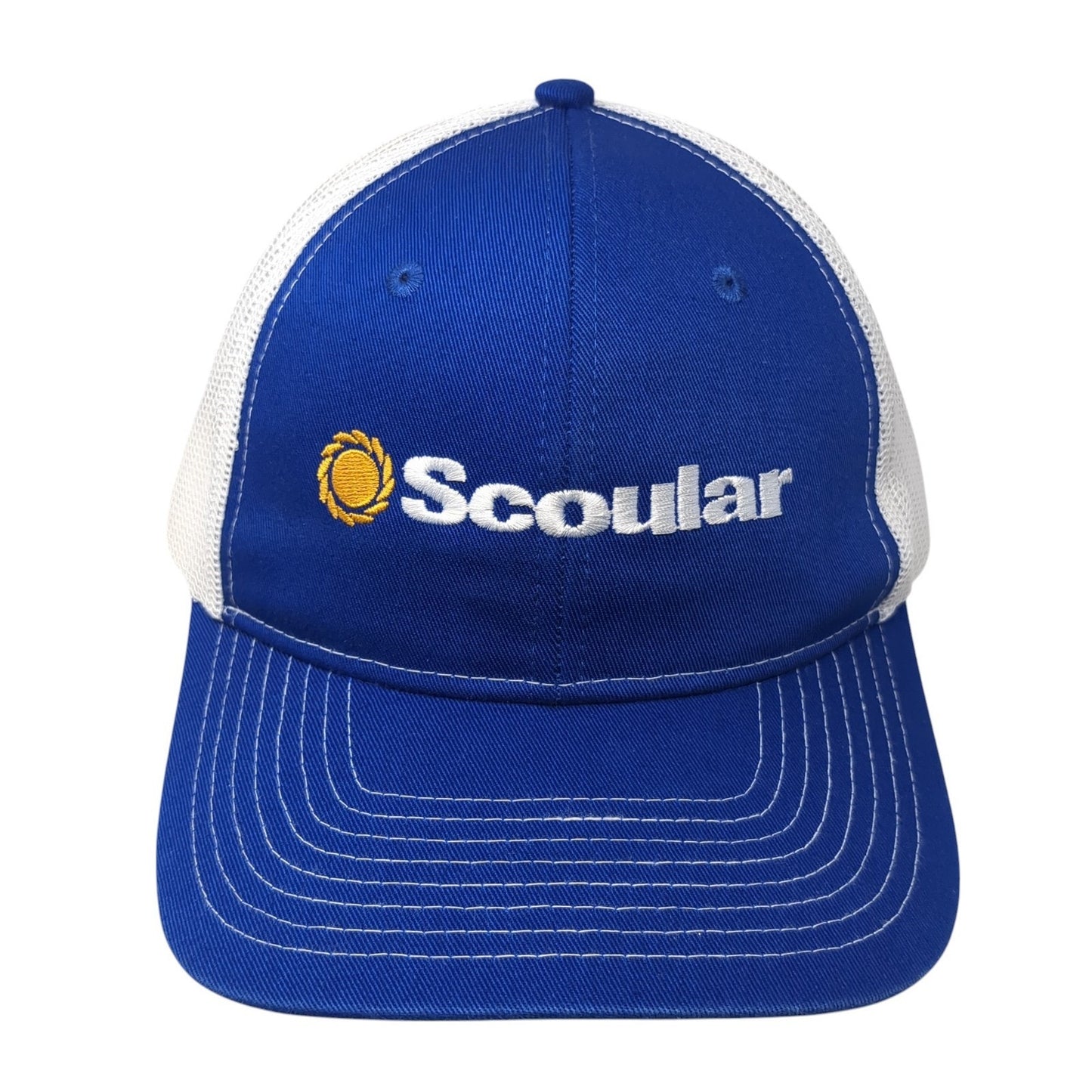 Scoular Snapback Mesh Back Trucker Hat Blue One Size Port Authority