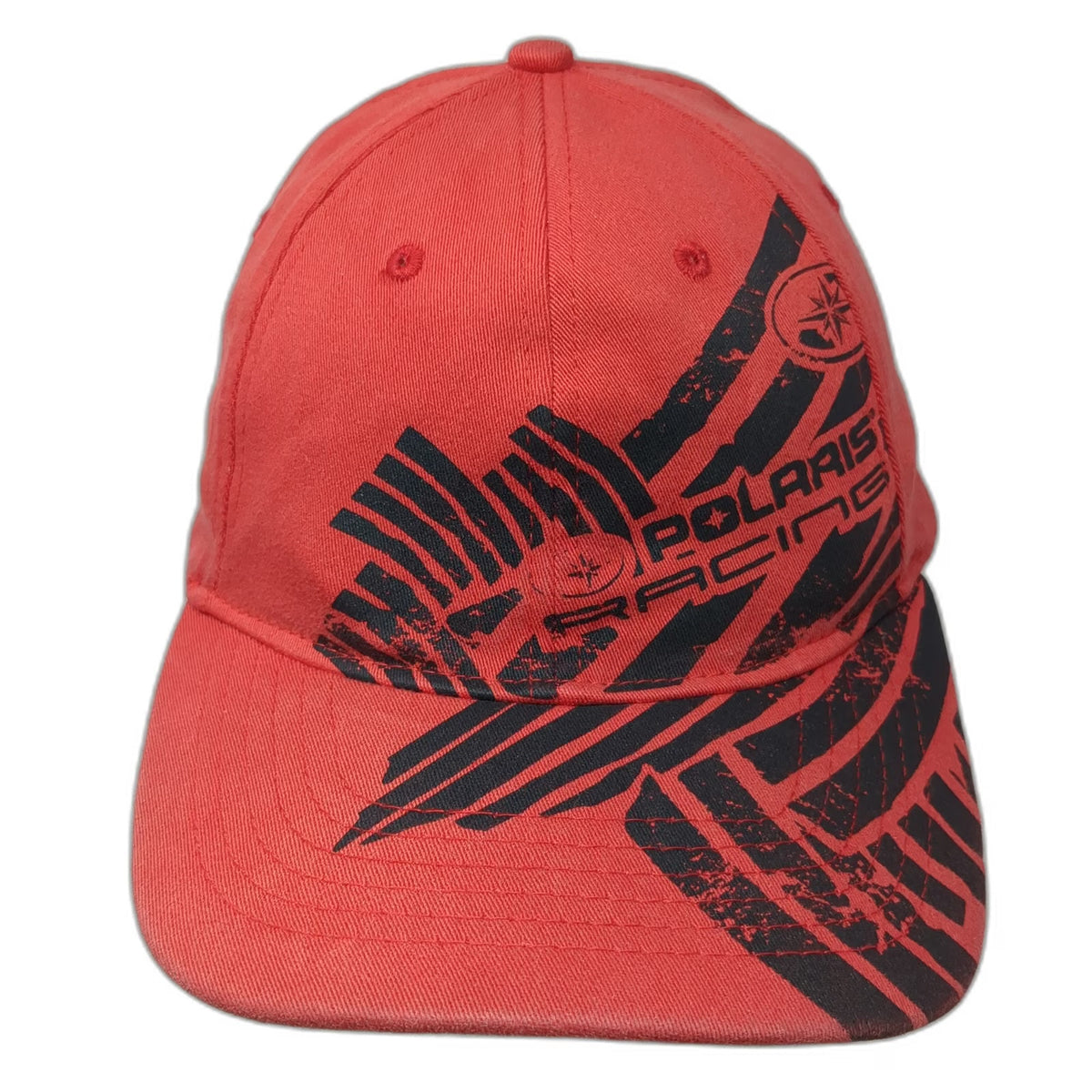 Polaris Baseball Cap Red One Size Fitted TekFlex Racing Graphics Star Logo Hat