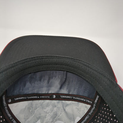 tmrk Snapback Hat Red One Size Adjustable Breathable Lightweight Durable