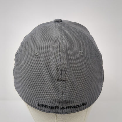Under Armour Blitzing Fitted Hat Gray L/XL Stretch UA Classic Fit