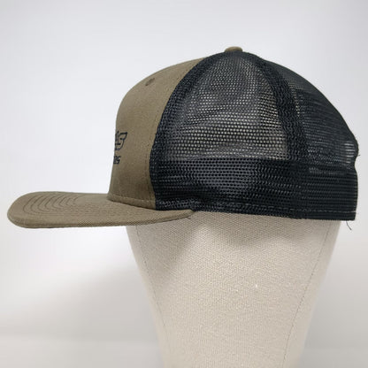 New Era Trucker Hat Brown Black One Size Carl's Cycle Sales Mesh Snapback 9FIFTY