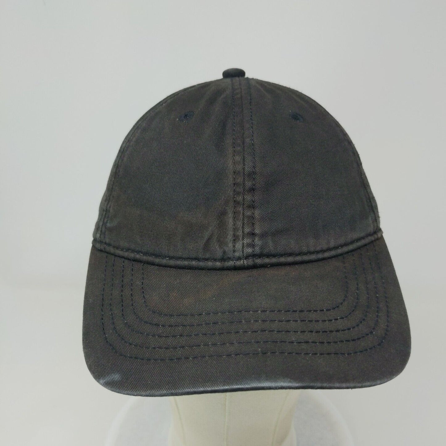 Unbranded Slideback Hat Black OSFM Adjustable Blank 6 Panel Solid