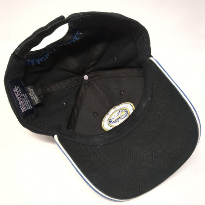 White Pass & Yukon Route Strapback Hat Black One Size Skagway Alaska
